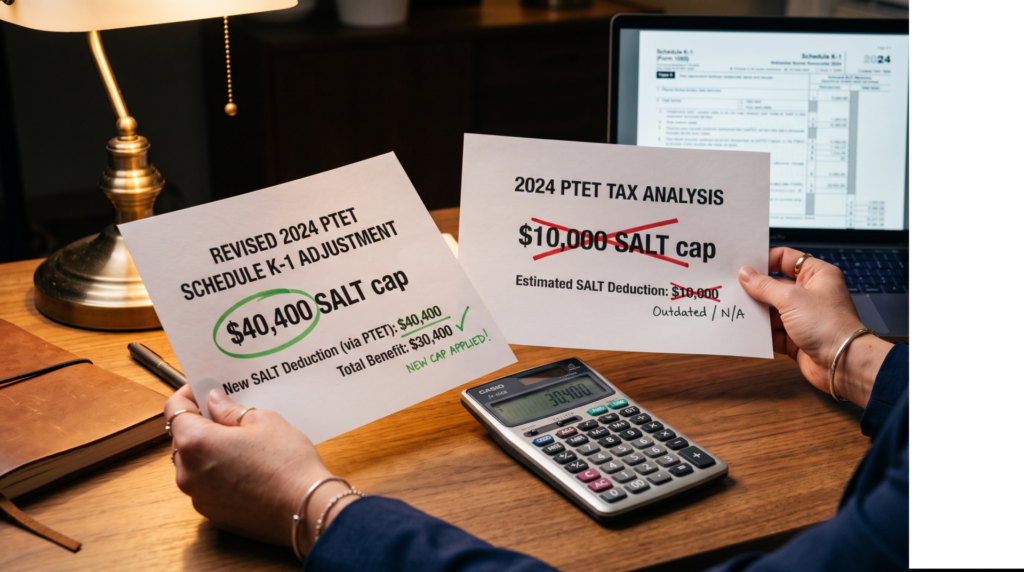 The SALT Cap Is 40,400 Dollars in 2026. Ecommerce Founders Should Re-Run the PTET Math Now